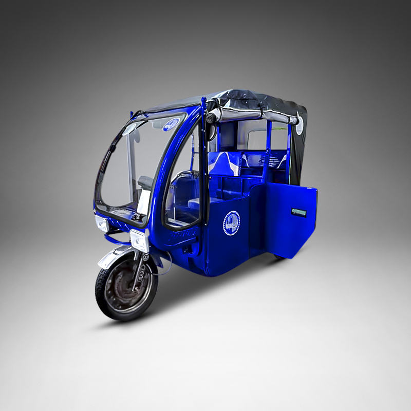 Blue Electric Auto Rickshaw