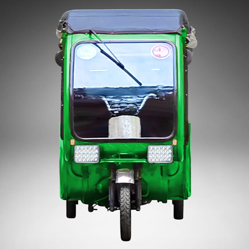 New Green Battery Rickshaw front view